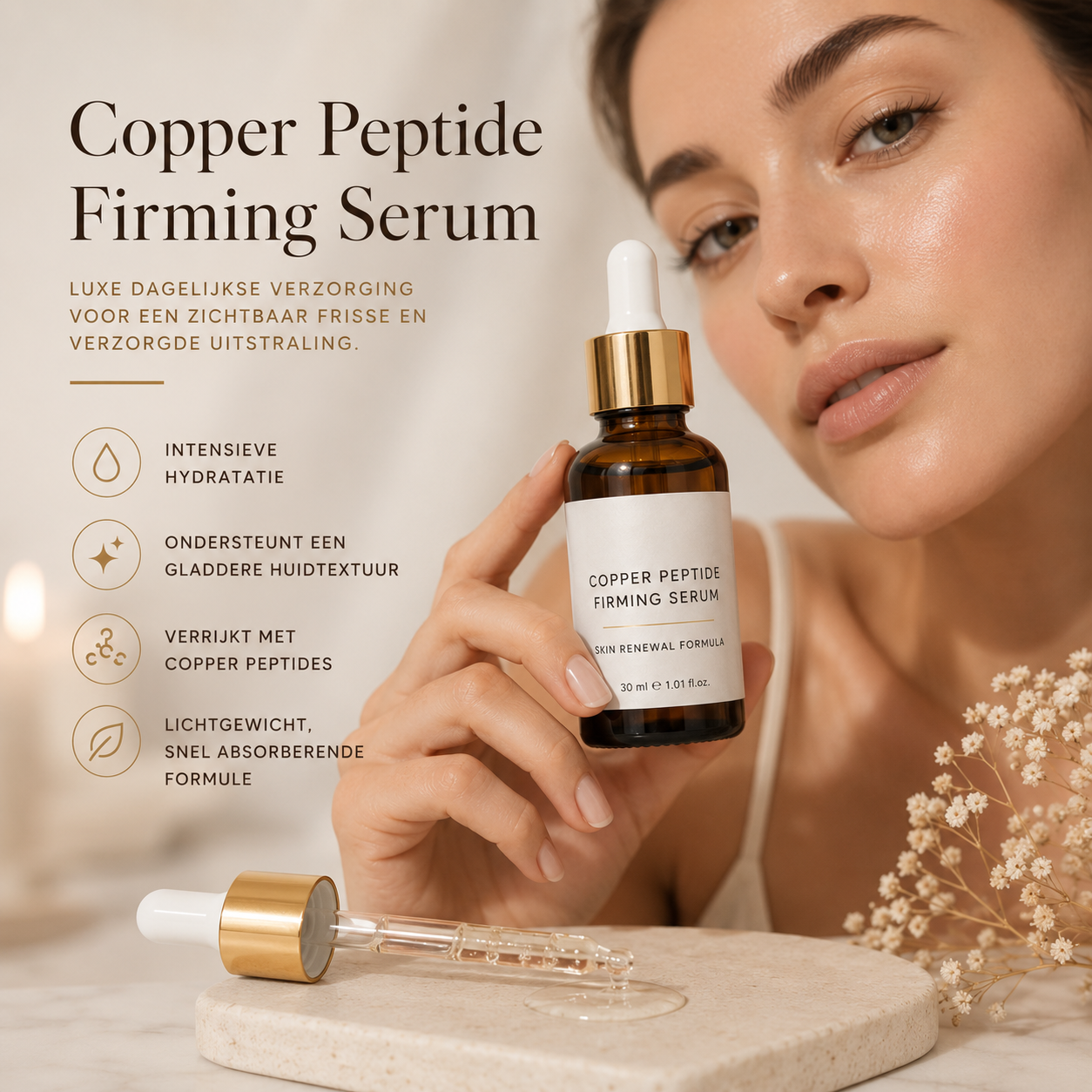 Copper Peptide Firming Serum — Skin Renewal Formula | 30ml